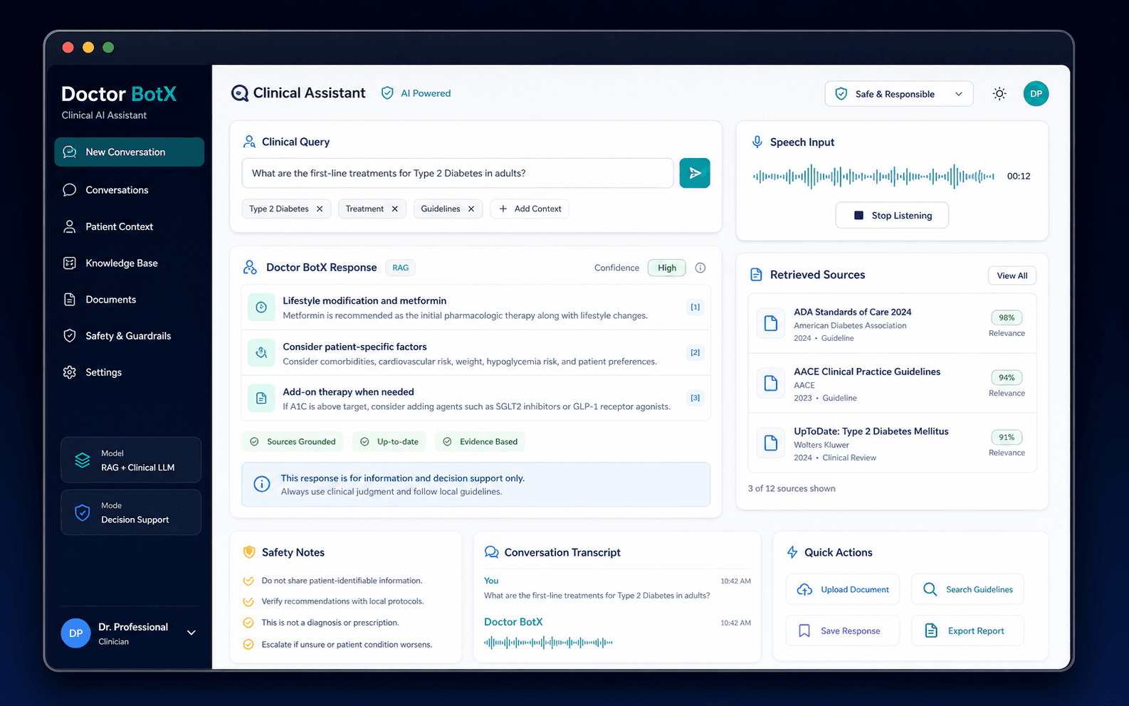 ClinIQ Assist project interface