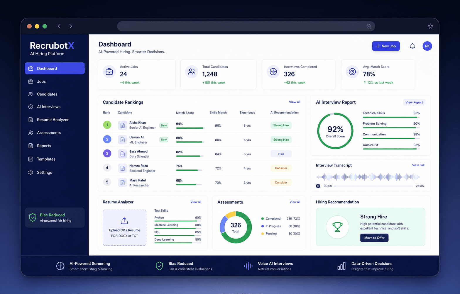 Interveuu project interface